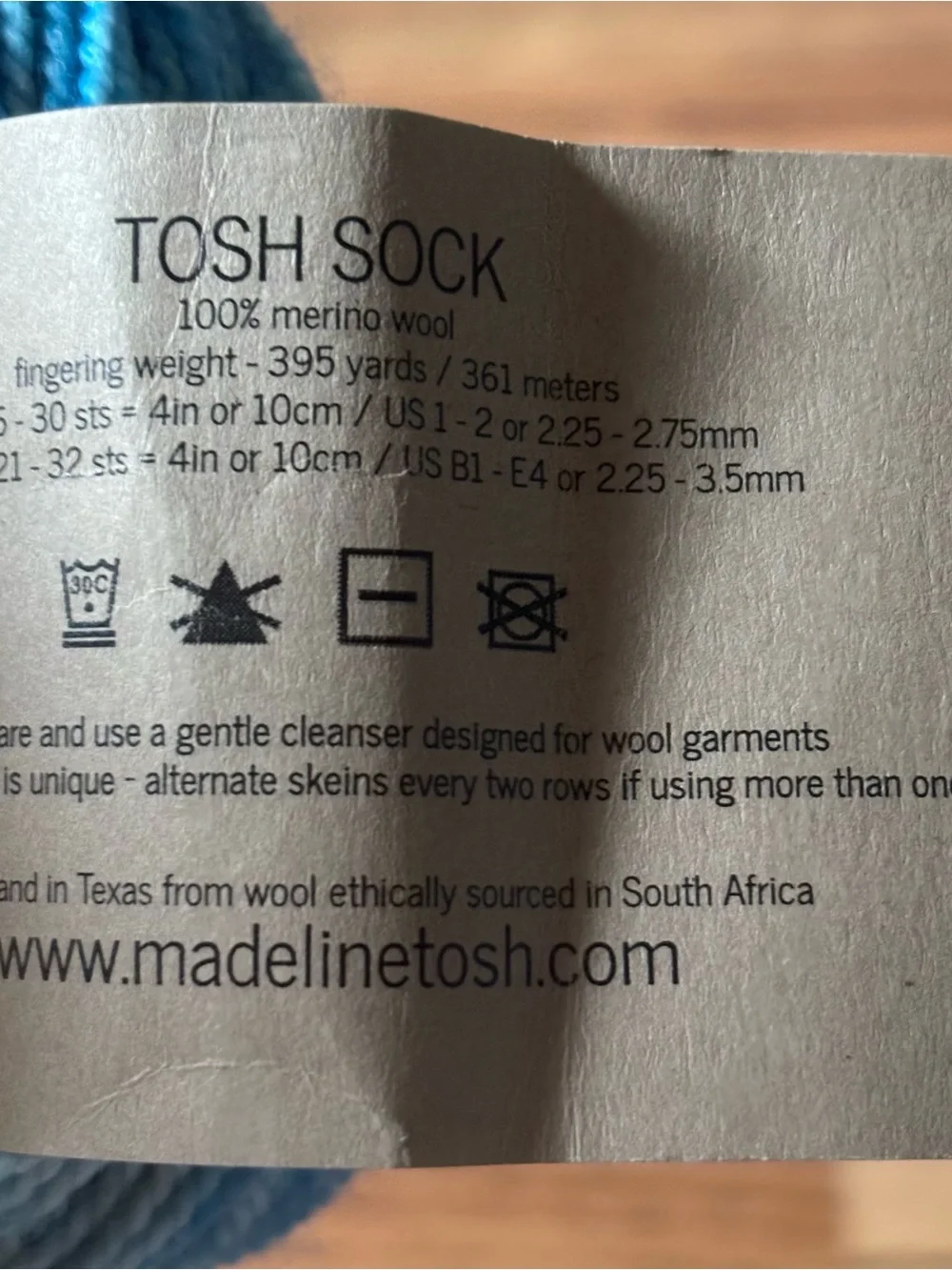 Madelinetosh Yarn Lot of 2 Tosh Sock Fingering 100% Merino Wool Blue Turquoise